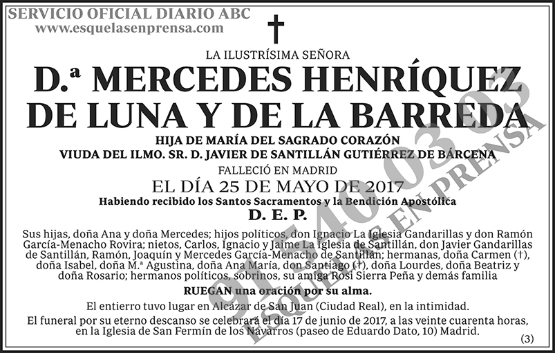 Mercedes Henríquez de Luna y de la Barreda